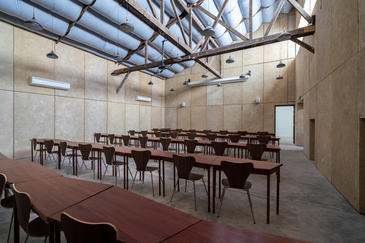 Factory Phnom Penh Social Hub / Bloom Architecture - Interior Photography, Dining room, Table, Chair, Windows, Beam