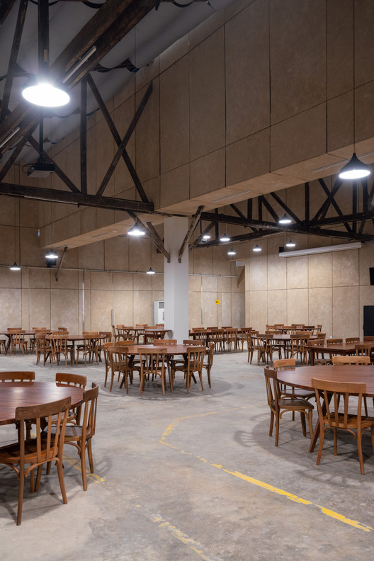 Factory Phnom Penh Social Hub / Bloom Architecture - Interior Photography, Dining room, Table, Chair