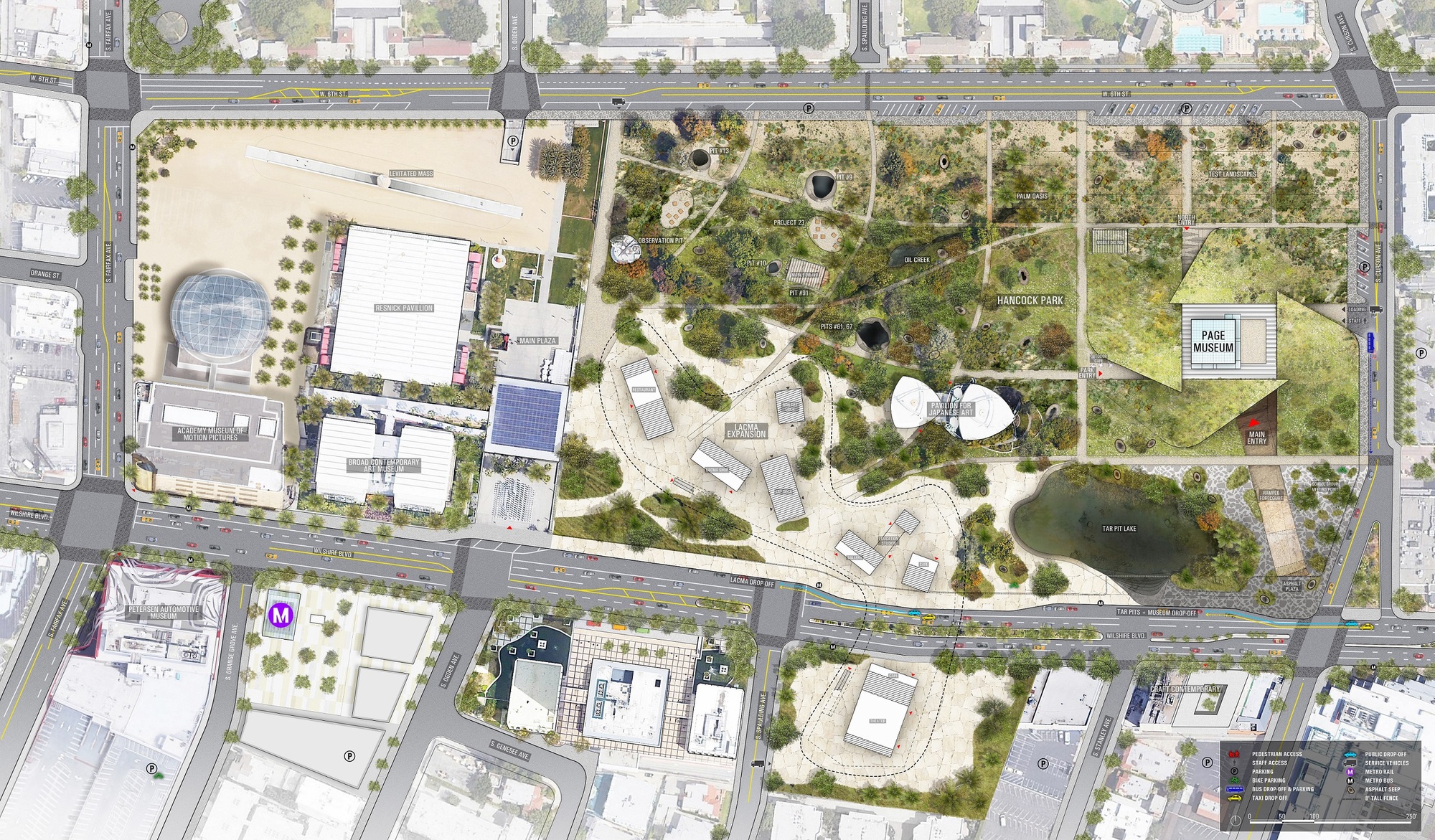Gallery of Three Concepts Unveiled for La Brea Tar Pits Masterplan in