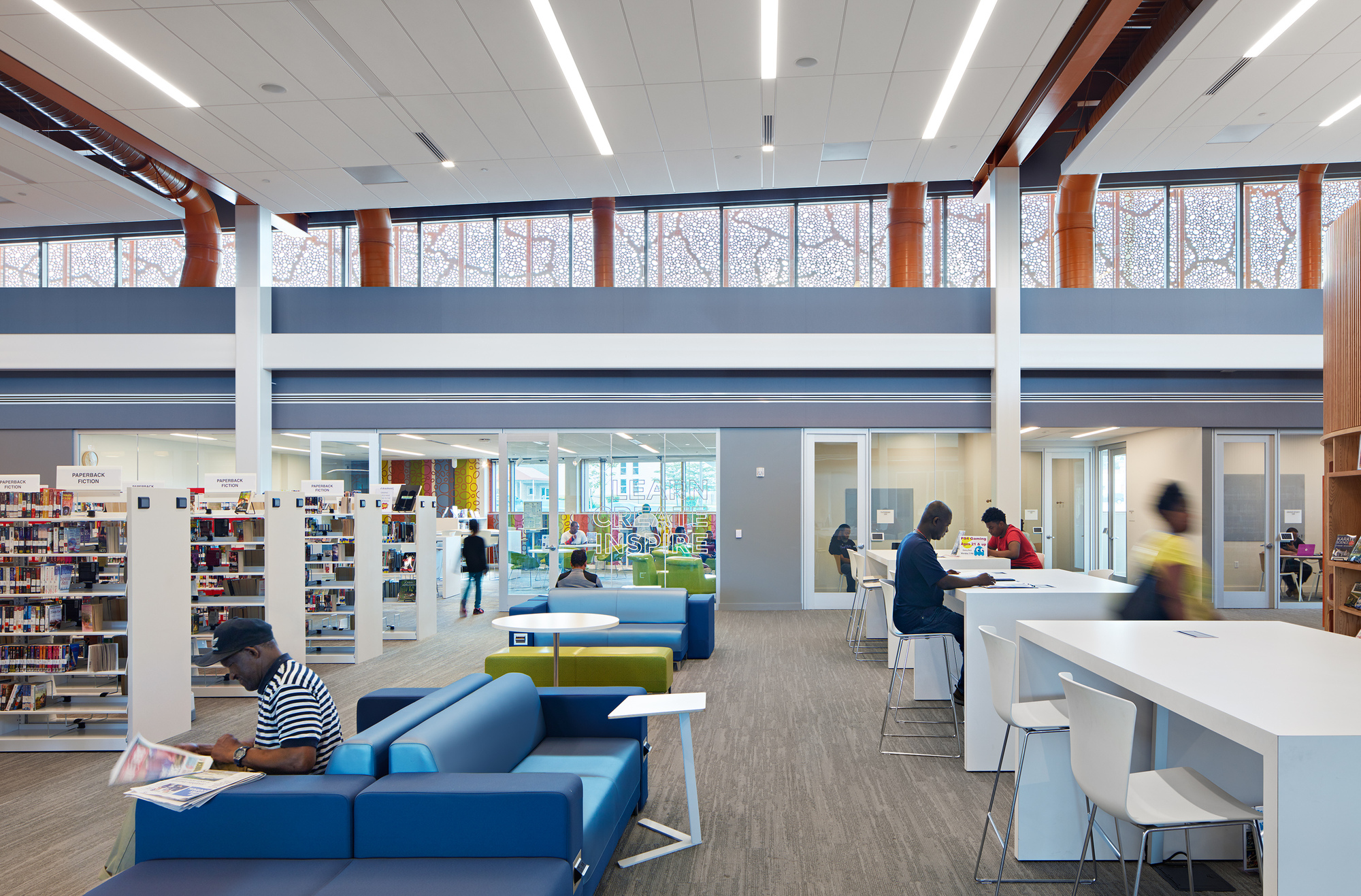 Gallery of Route 9 Library / Perkins and Will 22