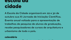 XI Jornada de Iniciação Científica da Escola da Cidade – chamada de trabalhos