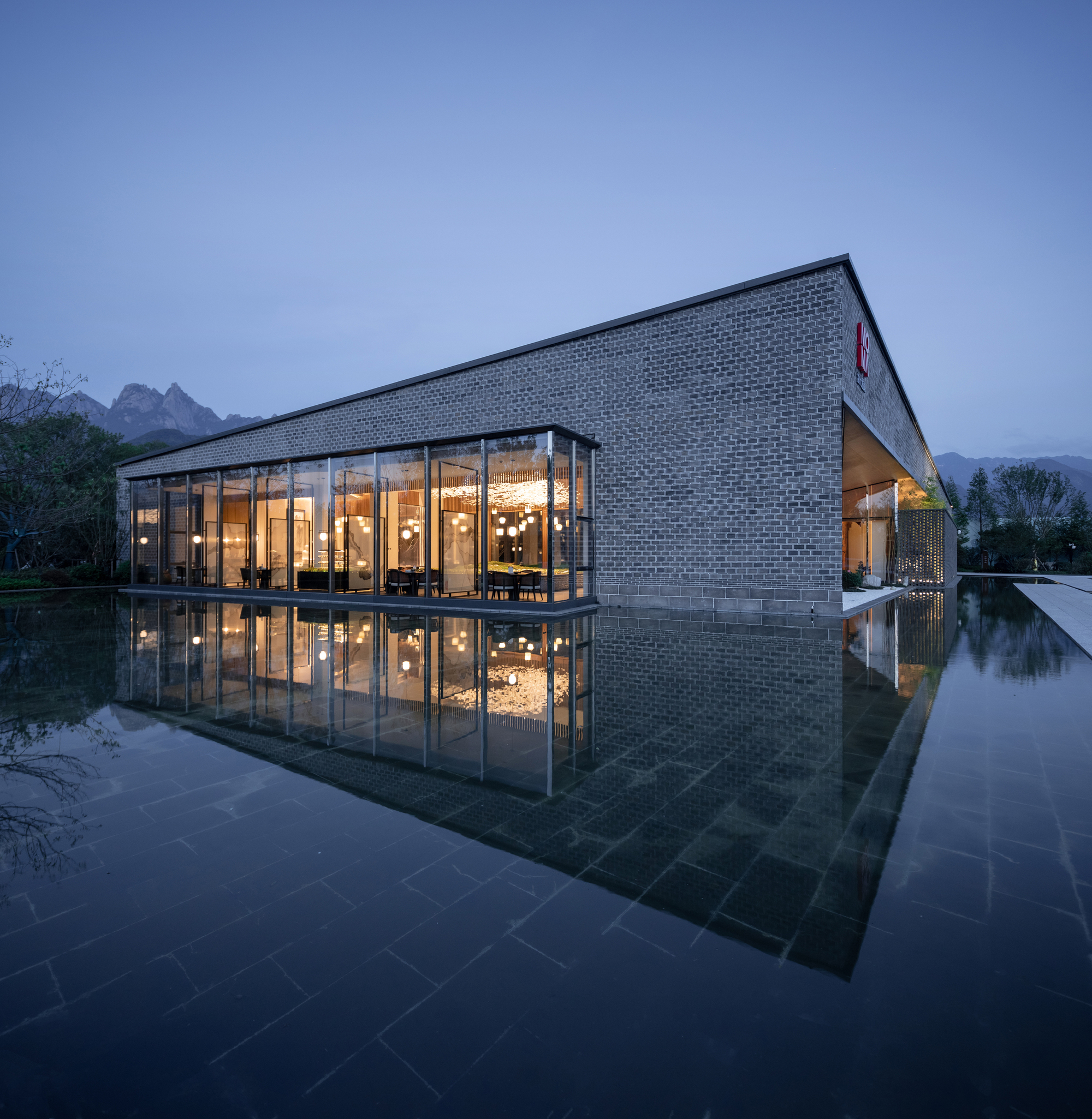 画廊 九华山莲花小镇 · 正清和雅禅院 / 上海日清建筑设计 - 9