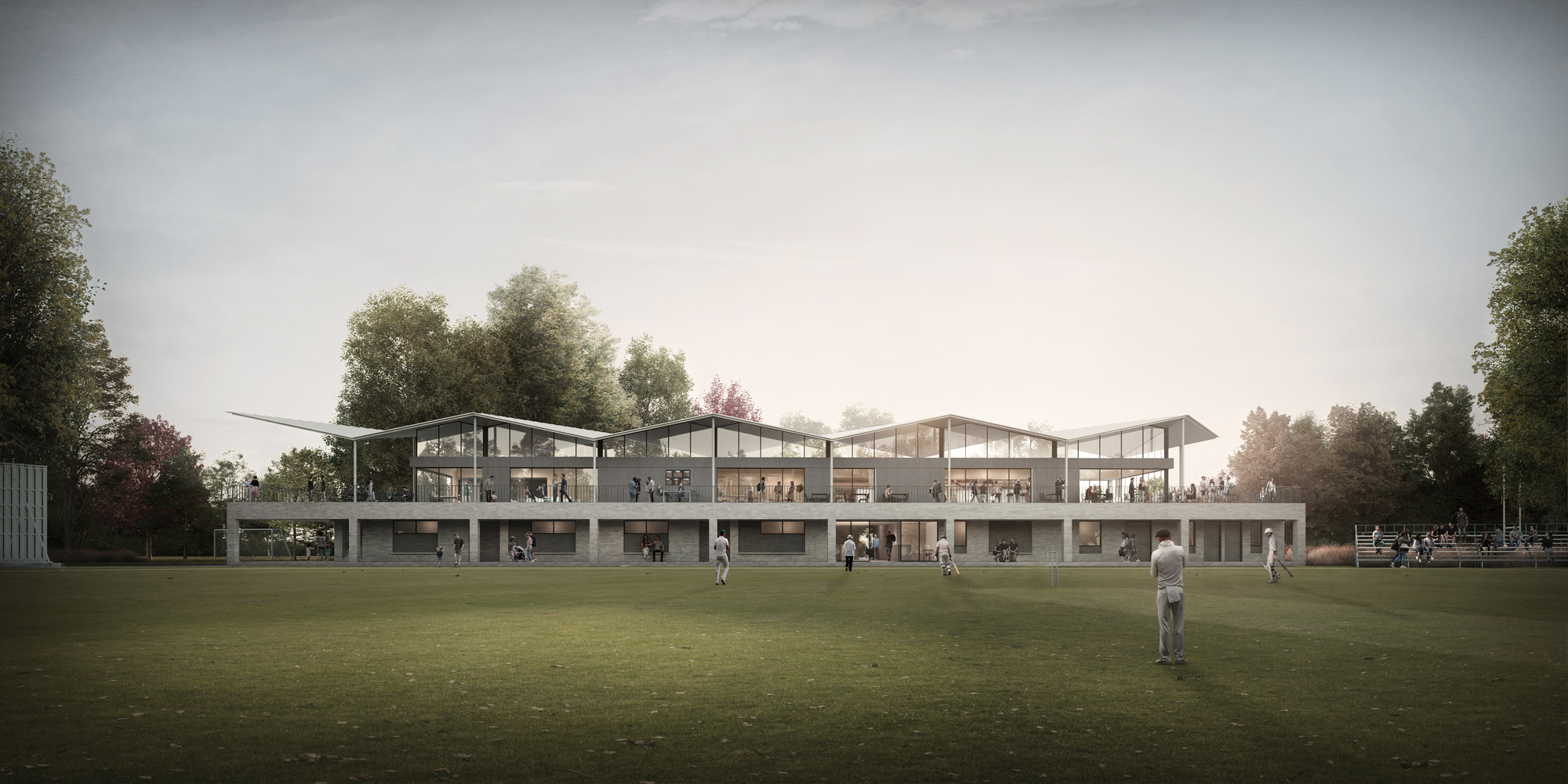 ACG Architects Designs Winning Sports Pavilion for Basingstoke in England ArchDaily