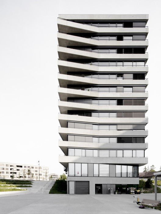 C3 Les Ailes Residential & Offices Tower / Aeby Perneger + Offices Tower - Facade, Windows