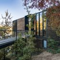 Casa en Pendiente / Ian Hsü + Gabriel Rudolphy - Casas, Jardín, Cierros, Fachada, Barandas, Bosque