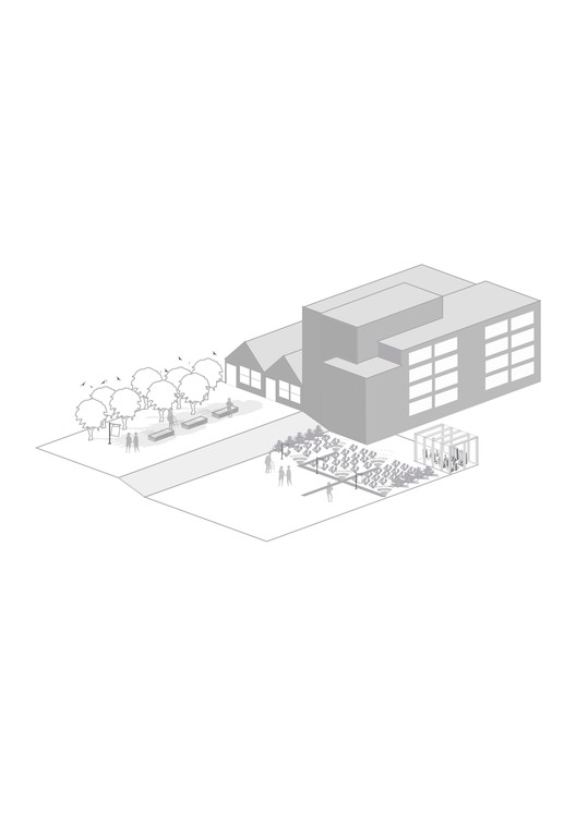 Ilustración 5. Creación de espacios verdes para el mantenimiento del hábitat. Image Cortesía de Universidad de Cuenca