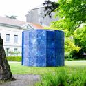 Blue-Screen Temple Installation / Mathieu Merlet Briand - Exterior Photography, Installation, Facade