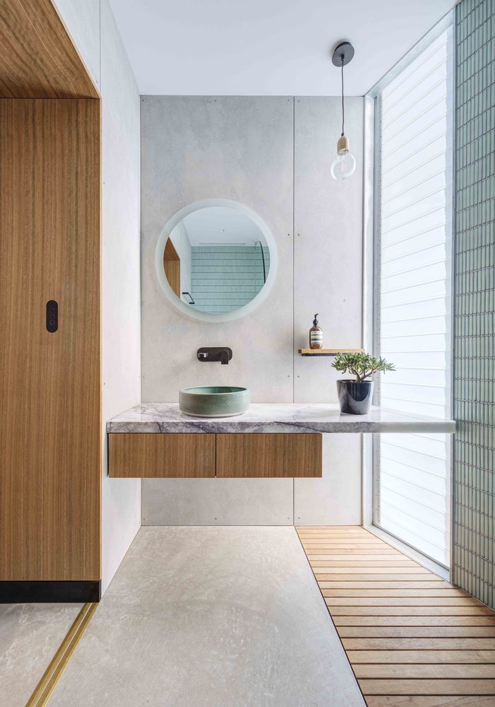 丛林小屋，当历史与树木的味道交织 / CplusC Architects + Builders - 室内图, 卫生间, 水槽