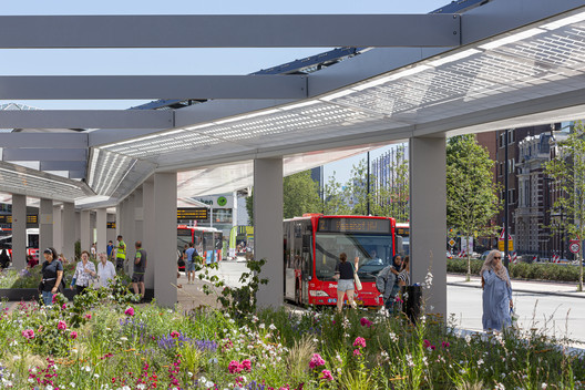 Bus Station Tilburg / architectenbureau cepezed - Exterior Photography, Garden