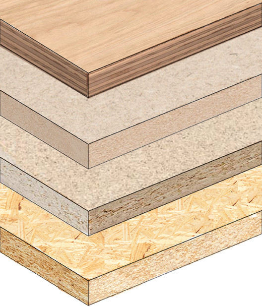 Tableros de madera: diferencias entre MDF, MDP, Contrachapado y OSB