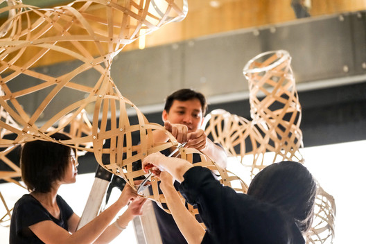 “编织丛林”设计中国北京2019开幕式装置 / 非静止建筑设计