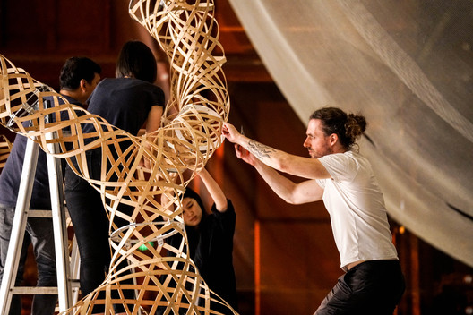 “编织丛林”设计中国北京2019开幕式装置 / 非静止建筑设计