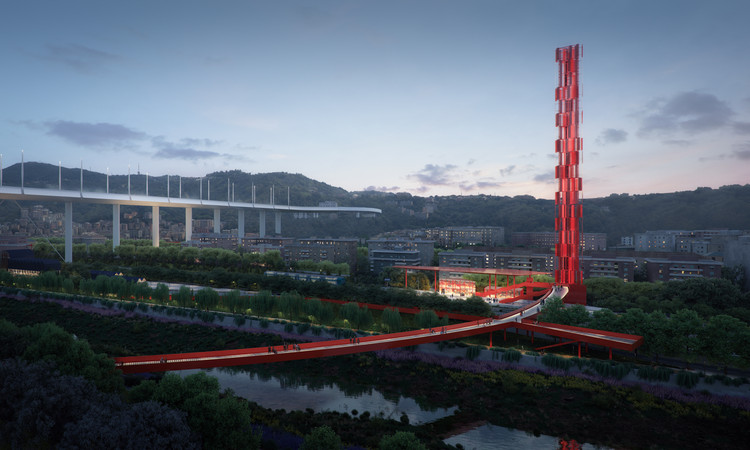 Stefano Boeri-led Team Wins Competition for the Parco del Ponte in Genoa - More Images