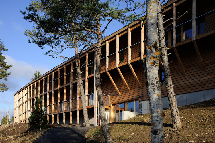 Mountain Hotel / Brenas Doucerain Architectes - Beam, Facade, Windows