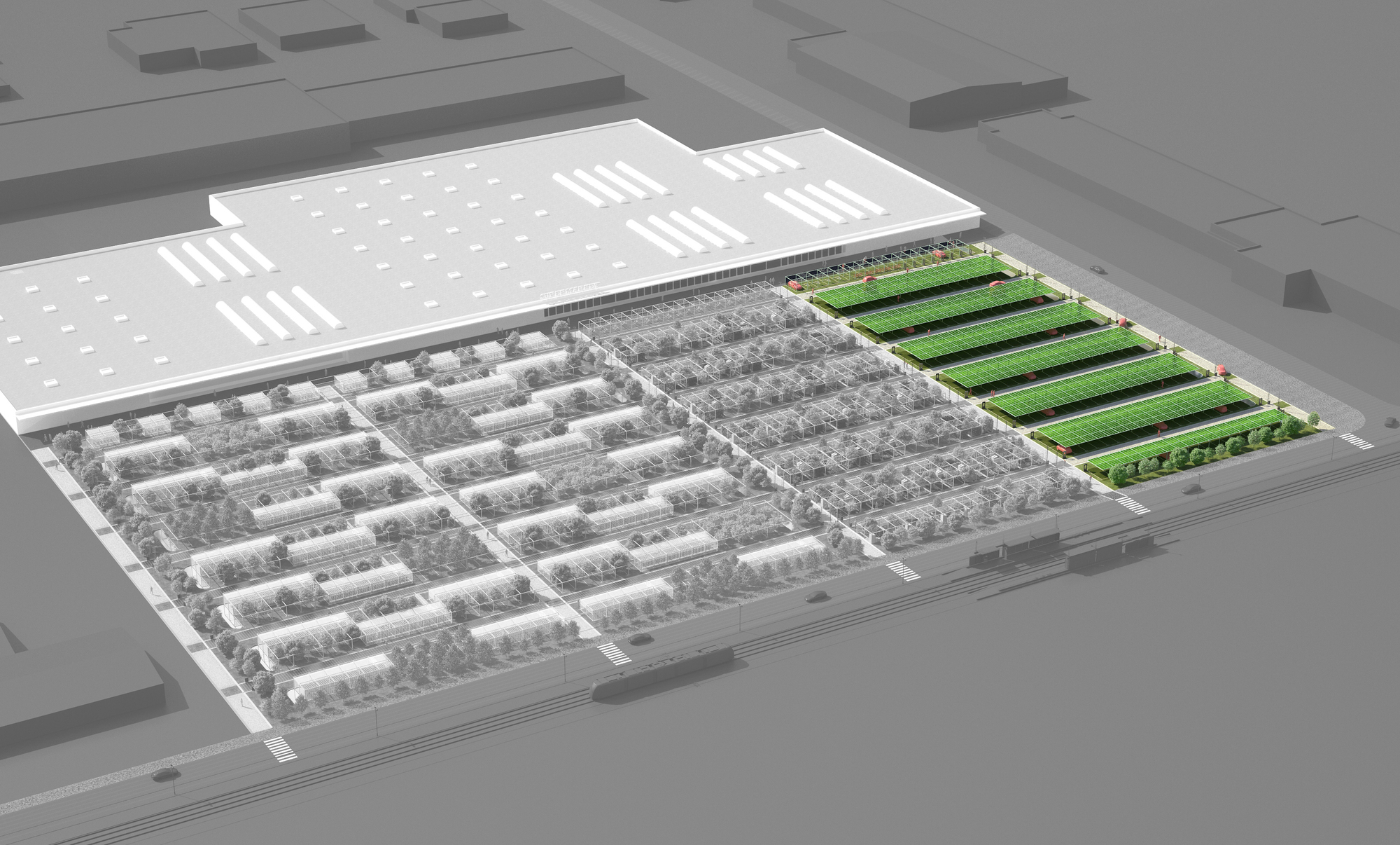 View of Gallery of Sustainable Parking Space for an Eco-Responsible Generation - 16