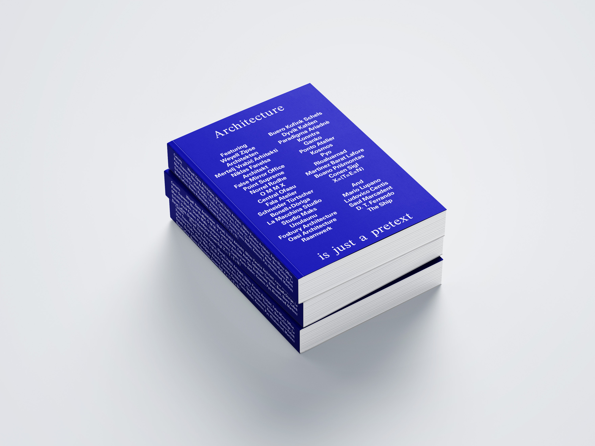 Carnets. Architecture is Just a Pretext - ArchDaily