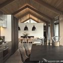 Wanaka House / Three Sixty Architecture - Sustainability, Kitchen, Beam, Table, Lighting, Countertop, Chair