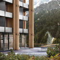 Hesselbrand projeta hotel e spa com materiais tradicionais nos Alpes suíços - Image 4 of 4