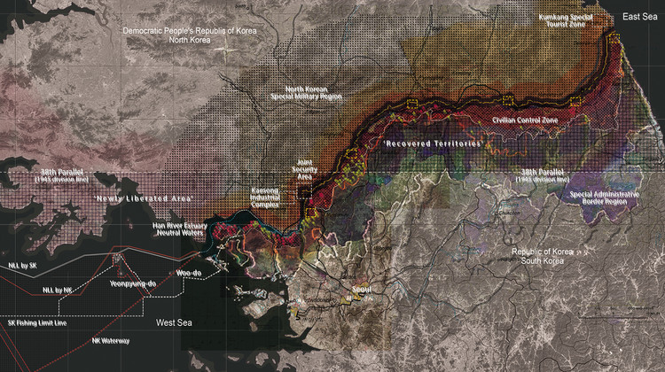 Figure 1, Alex Young-Il Seo. The multiple and somewhat instable inter-Korean border