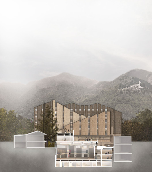 Render - Fachada principal. Image Cortesía de AGRA Anzellini Garcia-Reyes Arquitectos