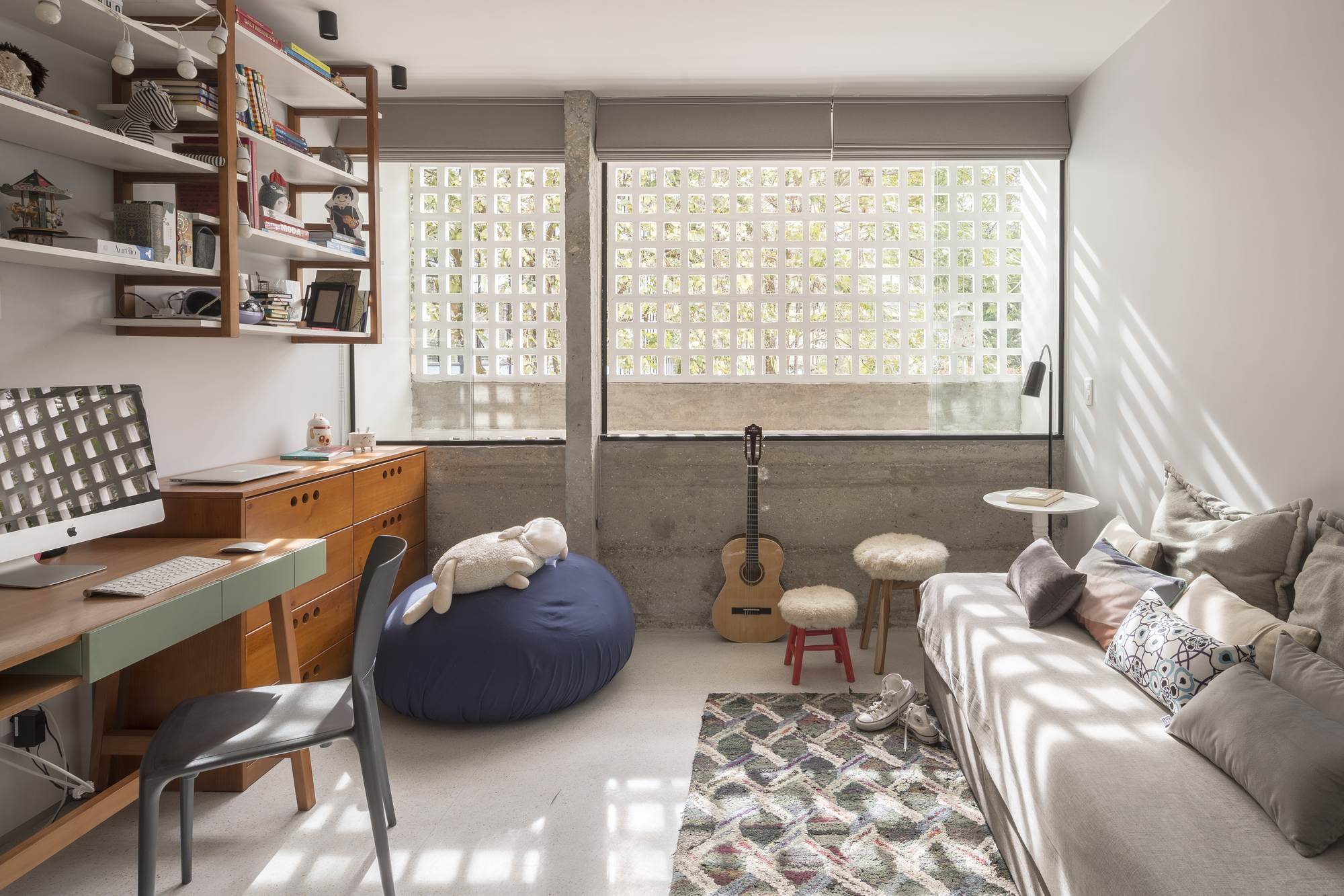 画廊 巴西利亚公寓3-0-8,多元素融合之家 / Debaixo do Bloco Arquitetura - 5