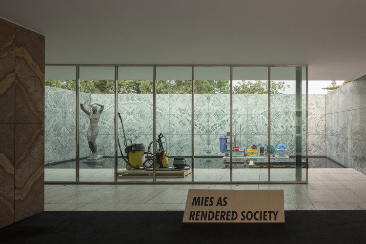 Exposição "PHANTOM. Mies as Rendered Society". Cortesia de Andrés Jaque—Office for Political Innovation