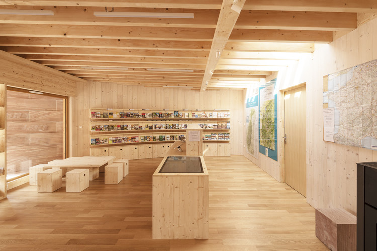 Plainfaing Tourist Office (88) / Studiolada - Wood, Shelving, Beam