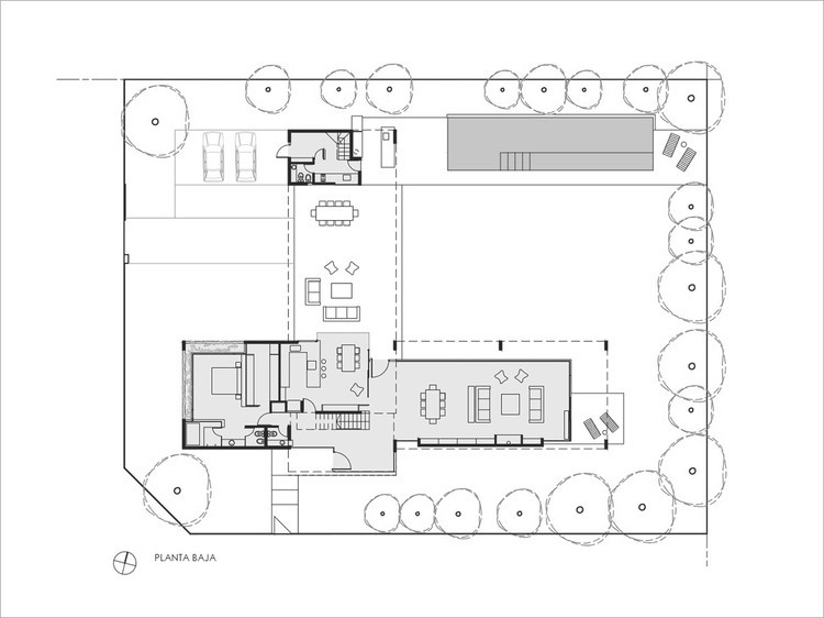 Exposed Concrete Houses in Argentina: 50 Projects and Their Floor Plans - Image 77 of 101