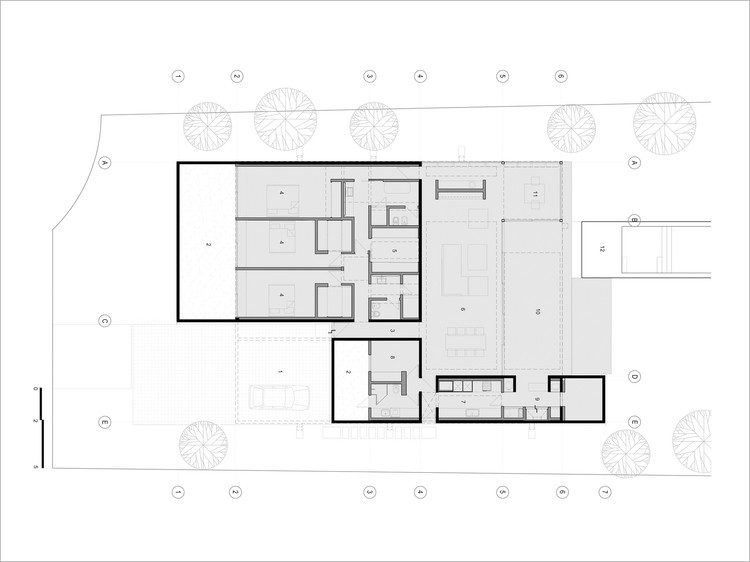 Exposed Concrete Houses in Argentina: 50 Projects and Their Floor Plans - Image 63 of 101