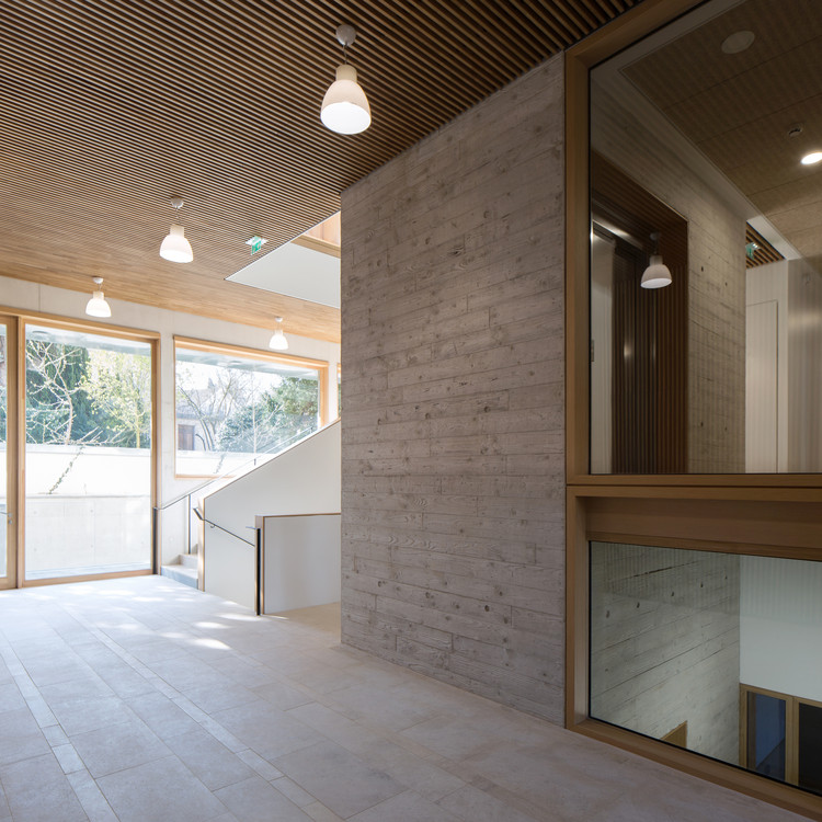 Extension And Renovation Of A Doctoral School  / Agence Vulcano-Gibello - Interior Photography, Wood, Facade, Beam