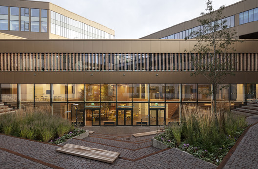 Linneaus University in Kalmar / Christensen & Co. Architects - Exterior Photography, Facade, Courtyard