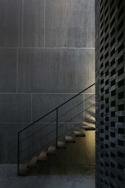 Wu Yueshi Art Museum / officePROJECT - Exterior Photography, Stairs, Concrete, Handrail