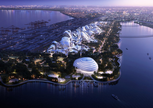 MVRDV Reveals a Smart City Proposal for the Tencent Headquarters Campus in Qianhai Bay MVRDV Reveals a Smart City Proposal for the Tencent Headquarters Campus in Qianhai Bay - Image 5 of 26