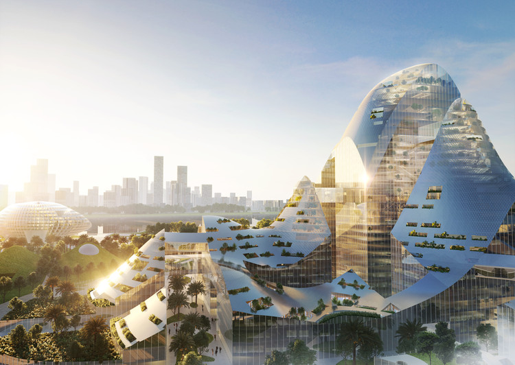 MVRDV revela una propuesta de ciudad inteligente para el campus de la sede de Tencent en la bahía de Qianhai - Más Imágenes