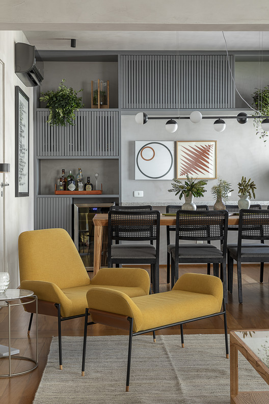 Jardins Apartment / AS Design Arquitetura - Interior Photography, Dining room, Wood, Chair