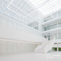 German Cancer Research Centre / Heinle, Wischer und Partner - Research Center, Facade, Handrail