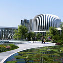 Zaha Hadid Architects Revealed a Nearly Completed Exhibition and Conference Center, Part of Unicorn Island  - Image 3 of 4