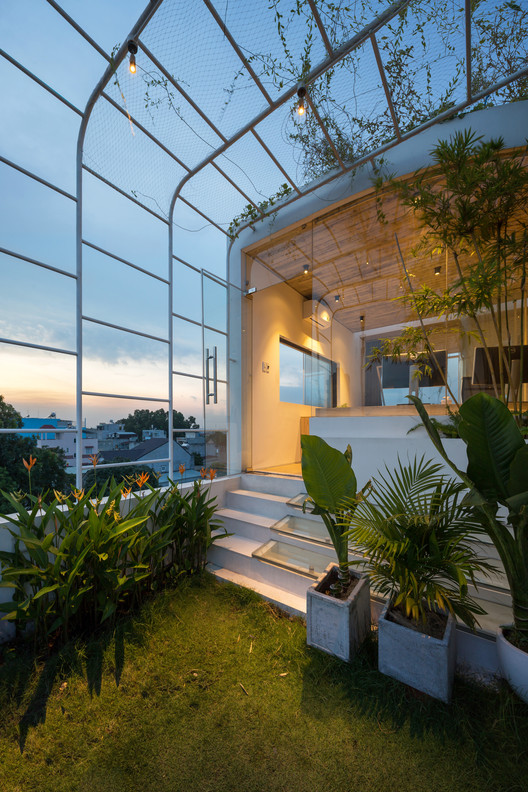 Boundary House / AD+studio - Exterior Photography, Lighting, Garden, Beam