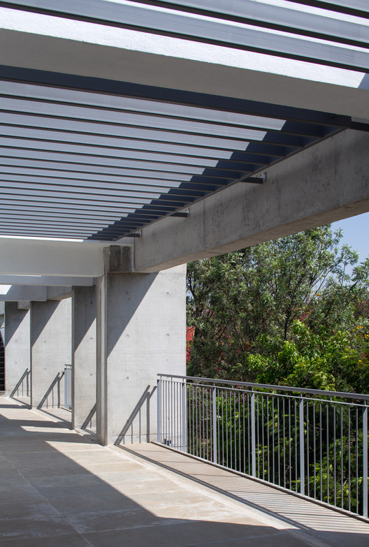 Bangalore International Centre / Hundredhands - Exterior Photography, Concrete, Handrail, Beam