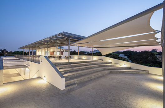 Bangalore International Centre / Hundredhands - Exterior Photography, Stairs, Concrete, Handrail