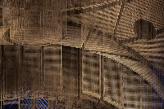 Fillmore Sculpture at Cathédrale Restaurant / Tresoldi Studio - Interior Photography