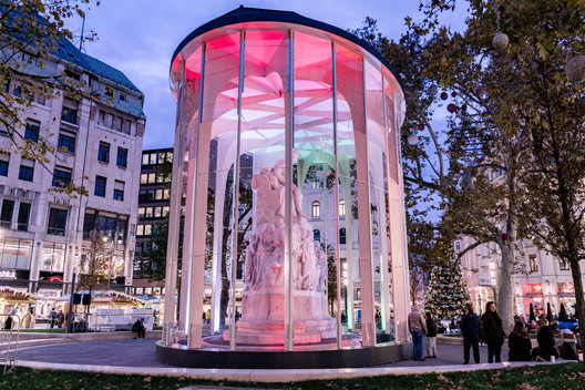 Art Shield Statue Conservation Pavilion / Hello Wood - Exterior Photography, Facade