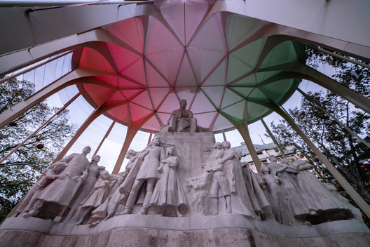 Art Shield Statue Conservation Pavilion / Hello Wood - Interior Photography