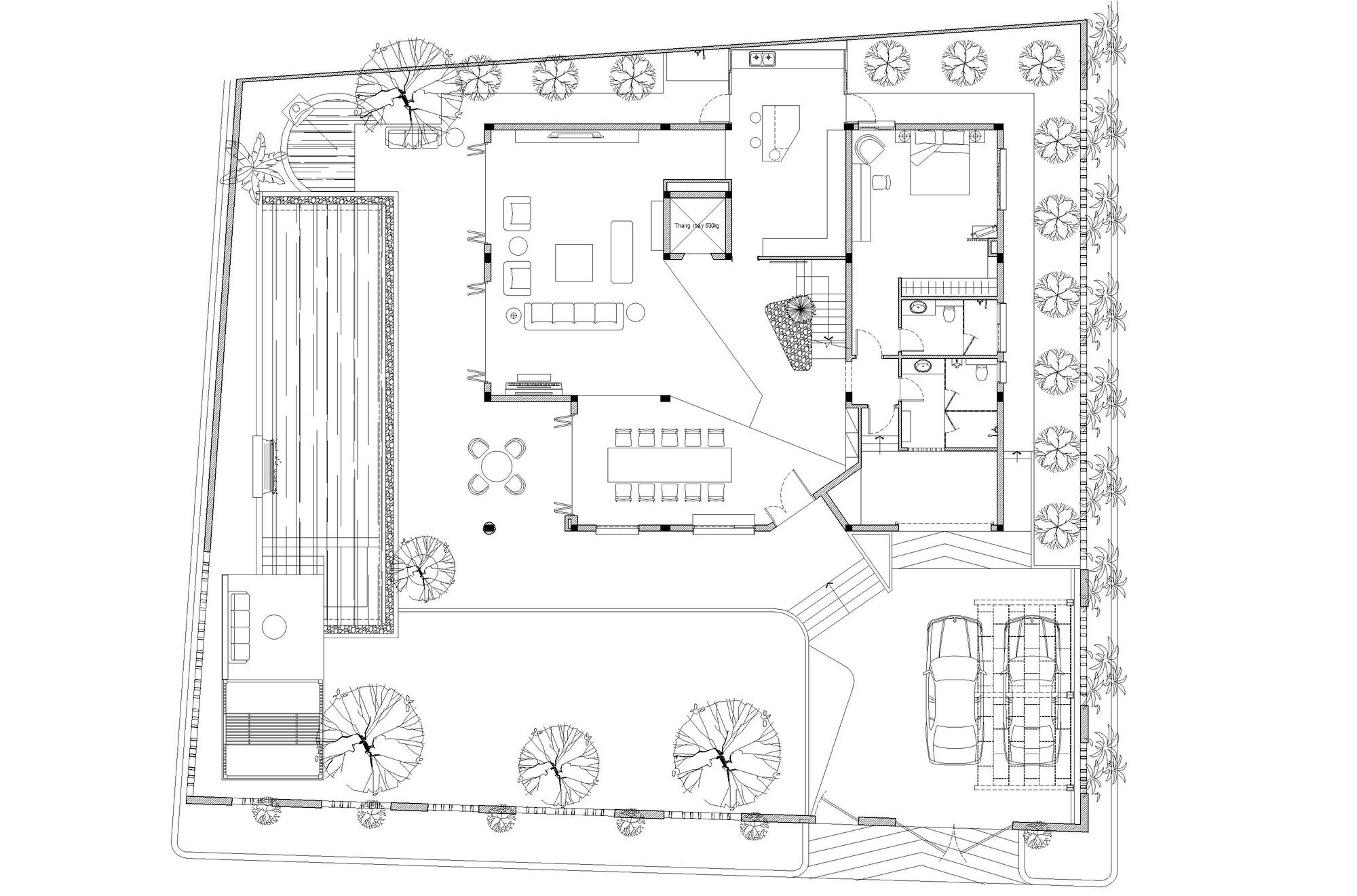 Gallery of Terraced Field House / QBi Corp. 23