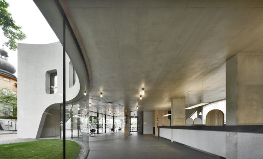 TreeHugger Tourist Information Office / MoDusArchitects - Interior Photography, Concrete