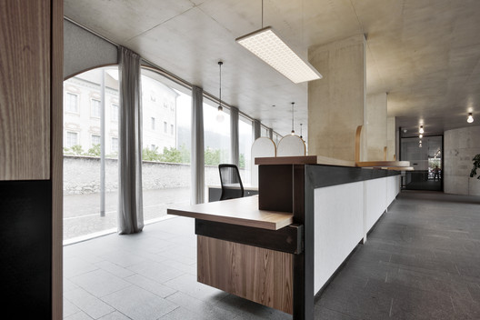 TreeHugger Tourist Information Office / MoDusArchitects - Interior Photography, Kitchen, Wood