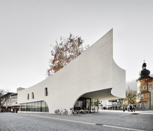 TreeHugger Tourist Information Office / MoDusArchitects - Exterior Photography, Facade, Concrete