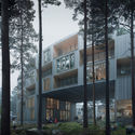 Schauman & Nordgren Architects Won a Competition to Design a Housing Block in the Finnish Forest - Image 1 of 4