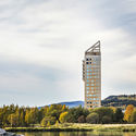 Mjøstårnet The Tower of Lake Mjøsa / Voll Arkitekter - Exterior Photography, Waterfront, Cityscape, Coast
