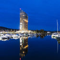 Mjøstårnet The Tower of Lake Mjøsa / Voll Arkitekter - Exterior Photography, Waterfront, Cityscape